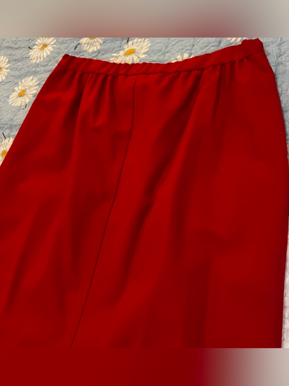 Pendleton Red Midi Skirt with Elastic Waist - Picture 8 of 14